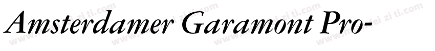 Amsterdamer Garamont Pro字体转换